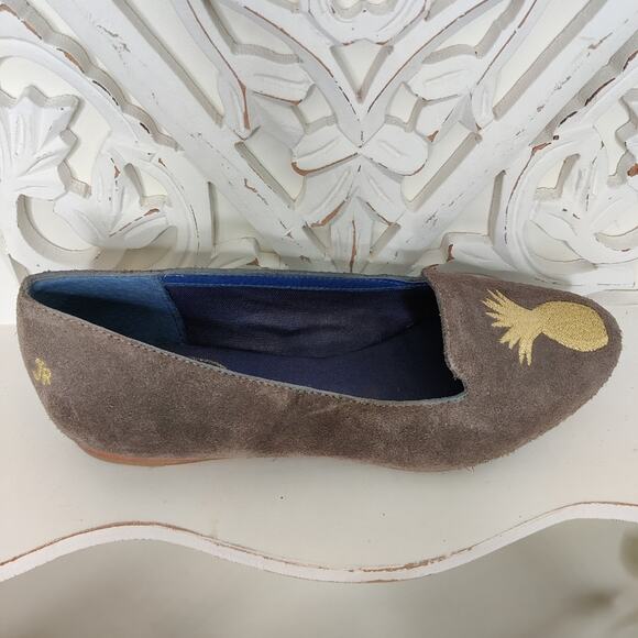 Jack Rogers Anice Suede Pineapple Flat, 5.5 - Picture 10 of 10